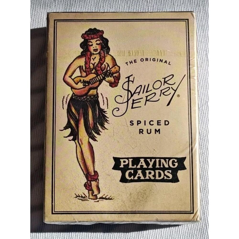 SAILOR JERRY Playing‎ cards pack tattoo Rum Vintage Vegas Navy Sealed New